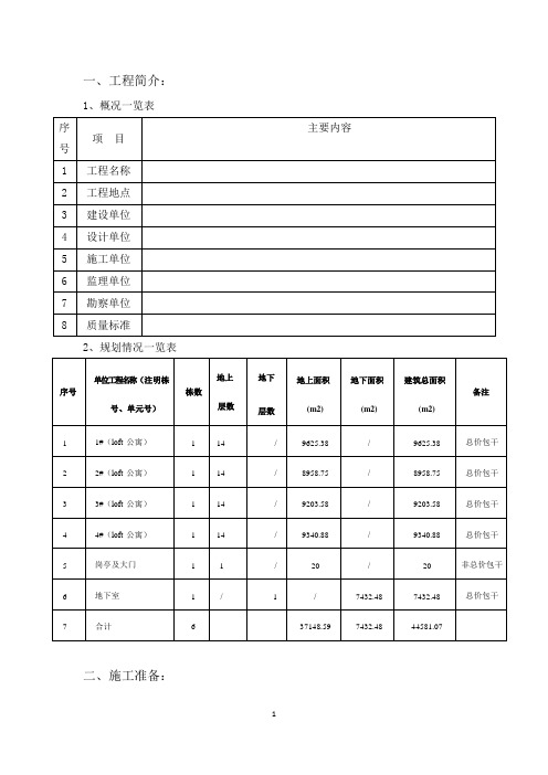 恒大项目砌筑方案