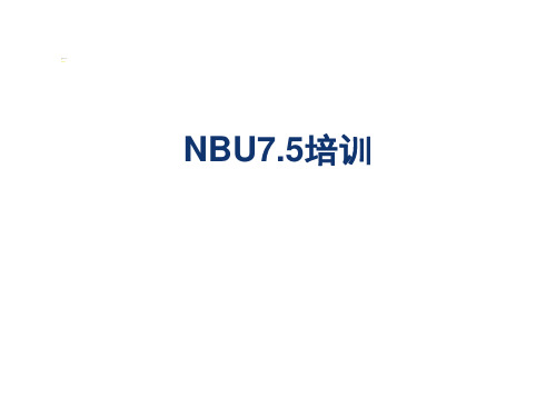 Symantec NetBackup 7.5培训-基础知识、安装配置和实验