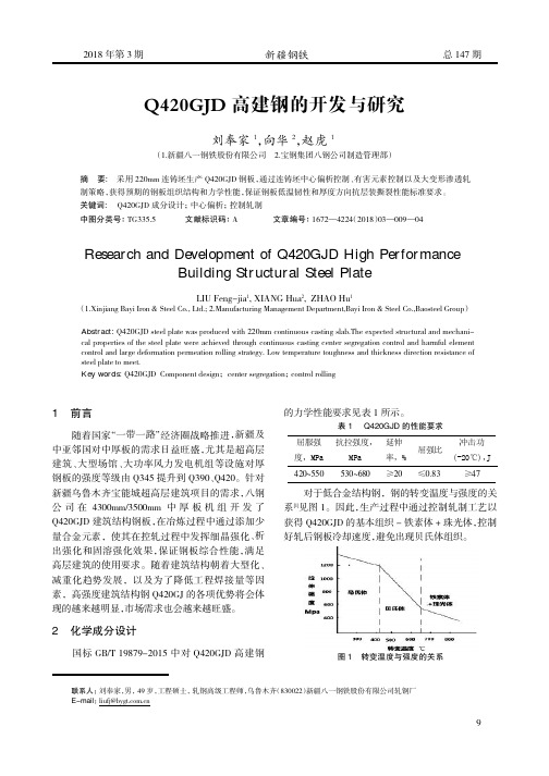 Q420GJD高建钢的开发与研究