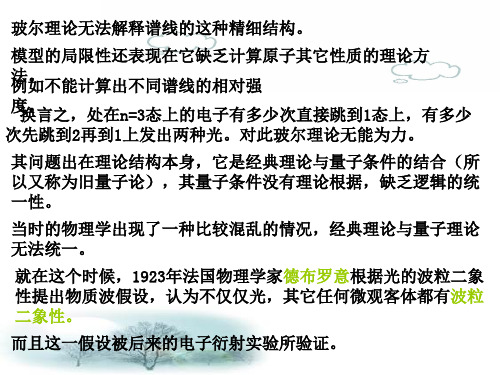 我们主要研究了氢原子的光谱规律及玻尔的氢原子理论