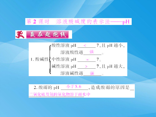 溶液酸碱度的表示法PPT课件 人教版优质课件