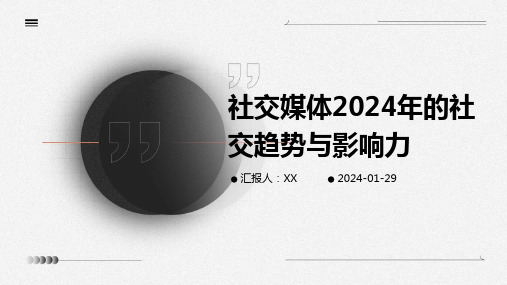 社交媒体2024年的社交趋势与影响力