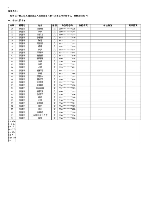 2016南方航空4月新疆乘务员招聘体检及笔试环节安排的通知