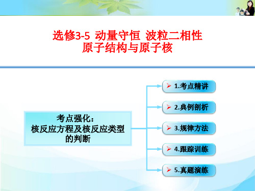 核反应方程及核反应类型的判断