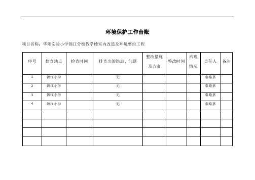 环境保护工作台账(参考)(1)