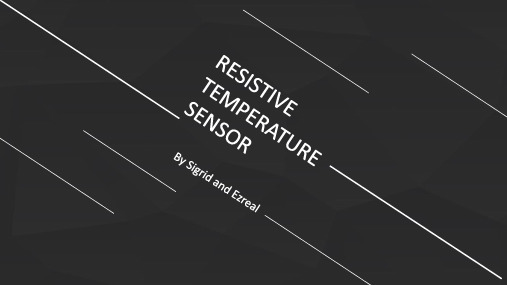 Temperature sensor 温度传感器PPT英文