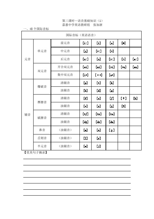 语音基础知识(1)