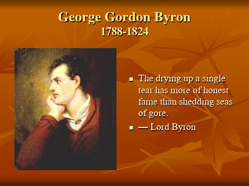 George Gordon Byron