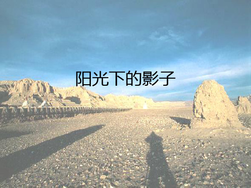 小学科学阳光下的影子PPT课件