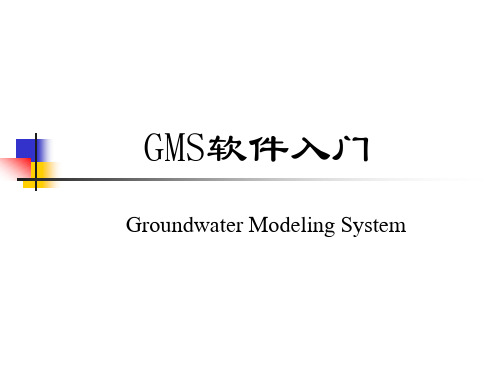 GMS软件入门及实例演示