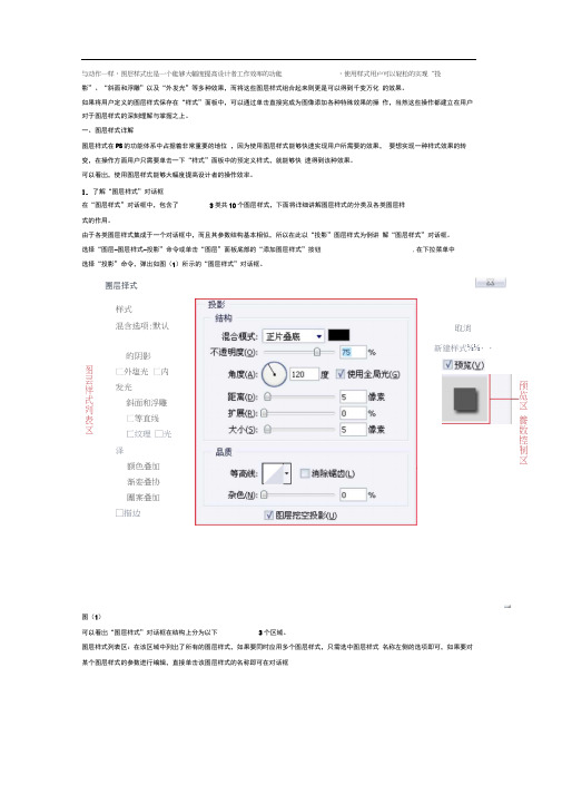 图层样式详解