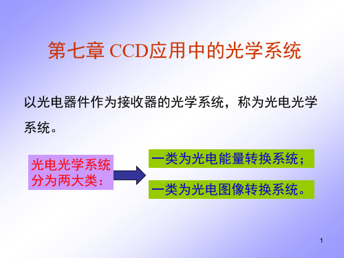 第七章 CCD应用中的光学系统 - 副本资料