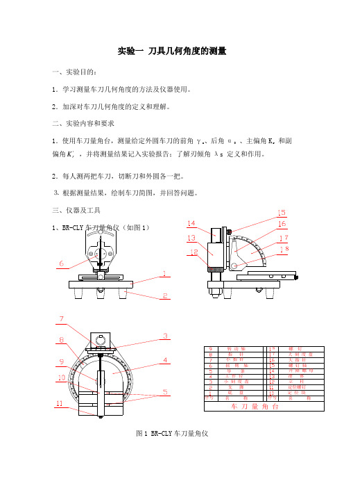 机械制造技术实验要点讲课讲稿