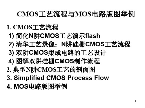 CMOS工艺流程版图剖面