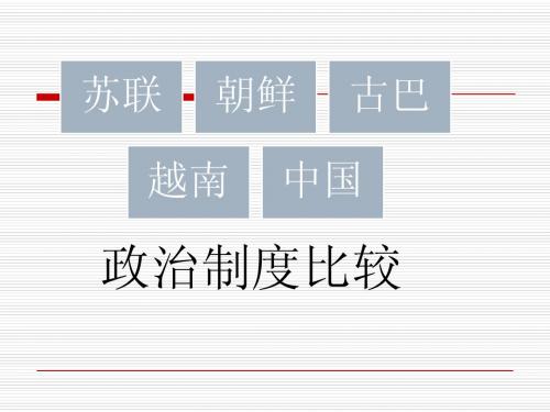 当代中国政治制度PPT