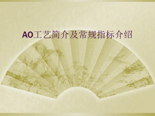 AO工艺简介及常规指标介绍