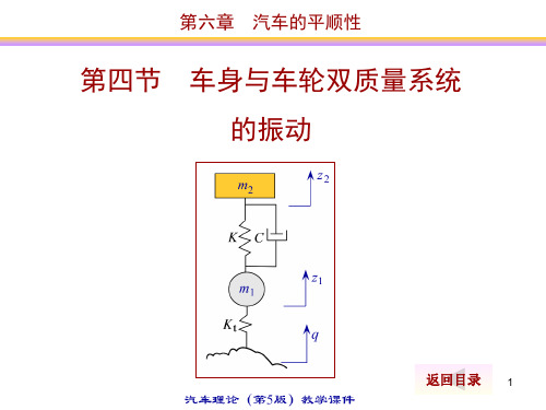 汽车理论-车身与车轮双质量系统的振动