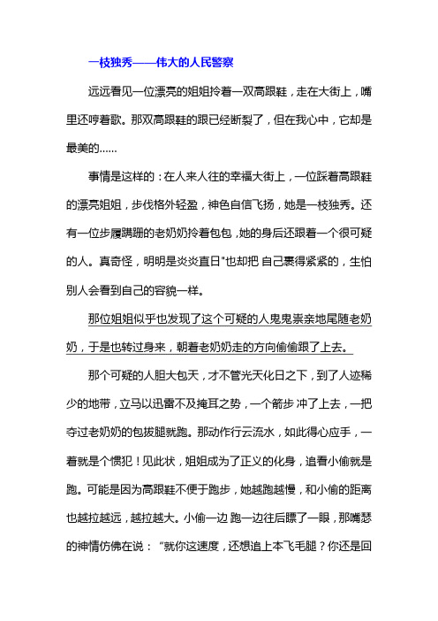 女警一枝独秀的文章