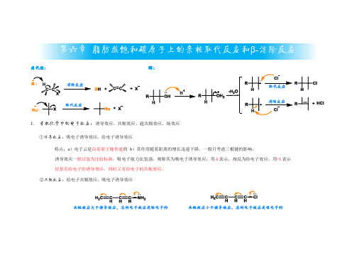 第六章 脂肪族饱和碳原子上的亲核取代反应和