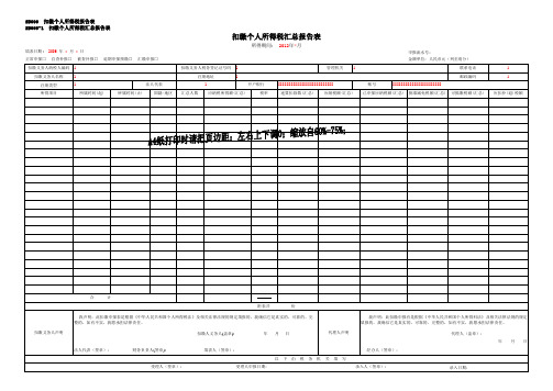 个人所得税工资薪金申报表-全套