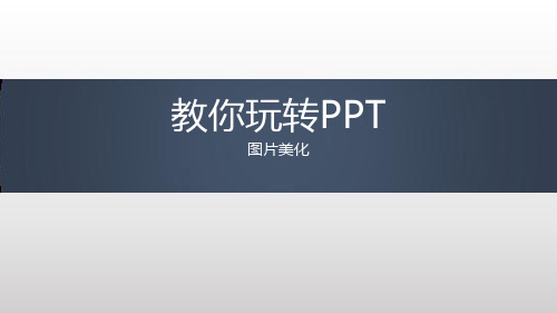 PPT图片美化篇