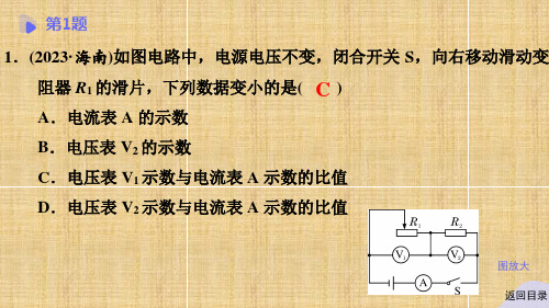 动态电路的分析及计算     九年级全一册物理