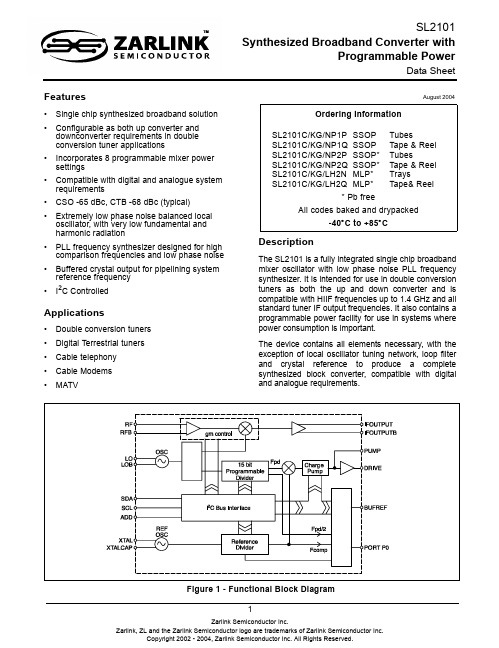 SL2101中文资料