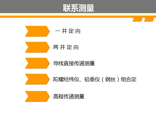 隧道工程测量学习资料-联系测量