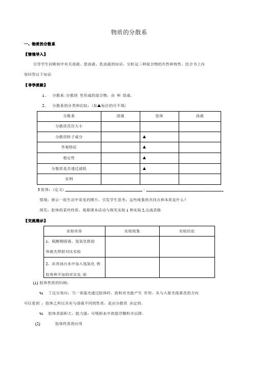 物质的分散系学案.doc