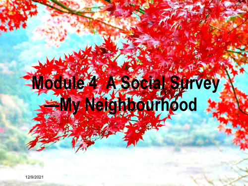 高考英语构想module4asocialsurveymyneighbourhood