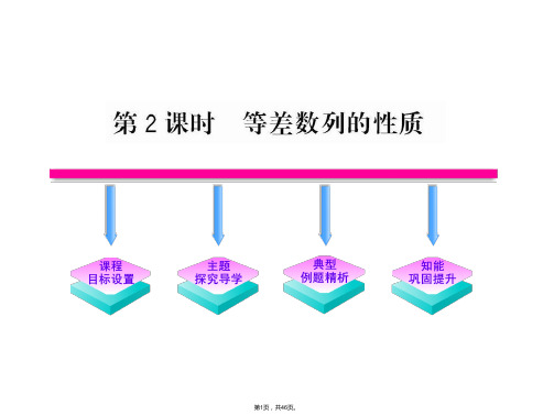 2.2.2《等差数列的性质》课件(人教A版必修5)