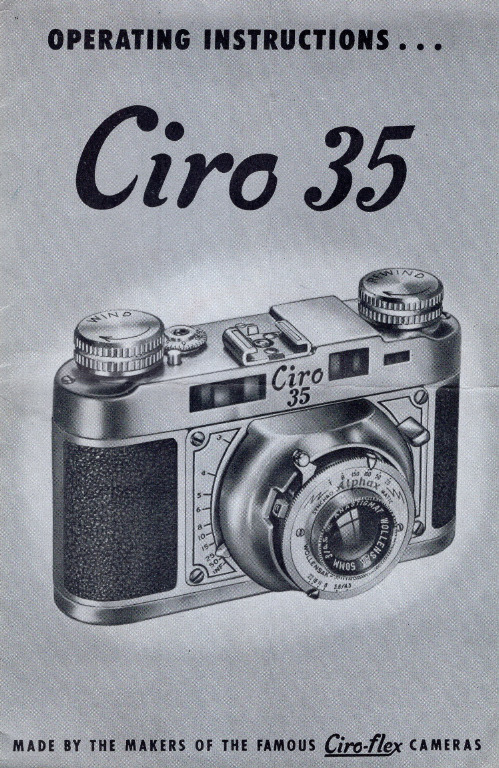 Ciro 35 35mm 摄影机操作说明书