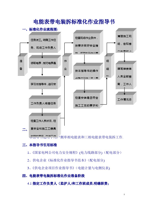 电能表带电作业指导书