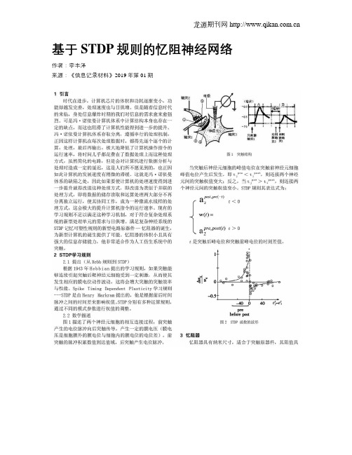 基于STDP规则的忆阻神经网络