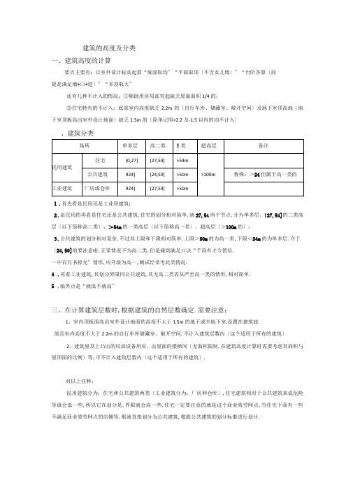 彻底搞清一消中建筑的高度及分类