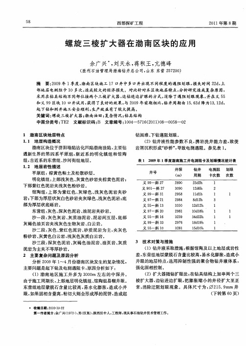 螺旋三棱扩大器在渤南区块的应用