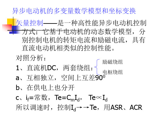 异步电动机的多变量数学模型和坐标变换