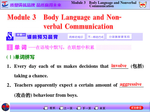 Module3BodyLanguageandNonverbalCommunication解析