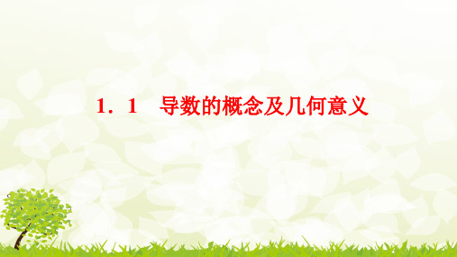 全国高中青年数学教师优质课大赛一等奖《导数的概念及几何意义》教学课件