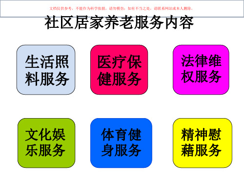 社区居家养老课件