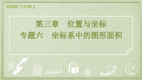 2024年北师大版八年级上册数学期末复习专题六 坐标系中的图形面积