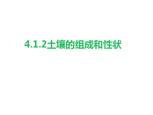 4.土壤的组成和性状—华东师大版七年级科学下册课件