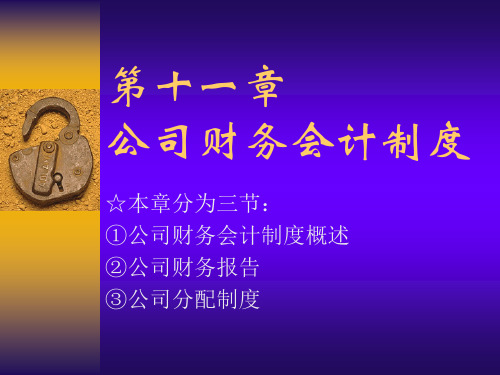 公司财务会计制度(ppt30)