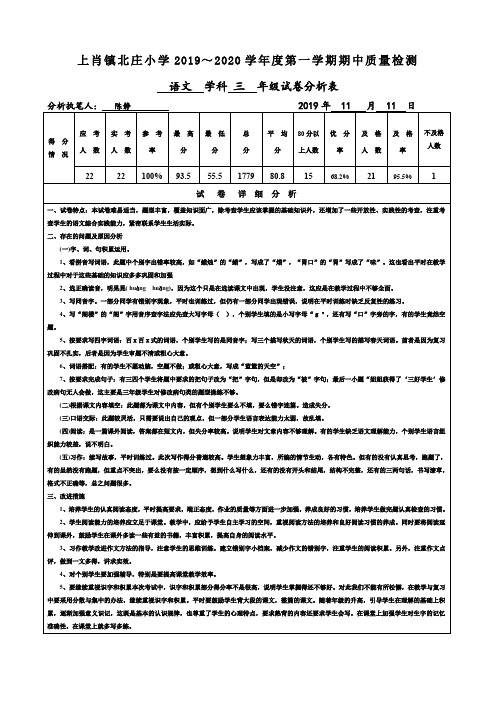 小学试卷分析表(1)