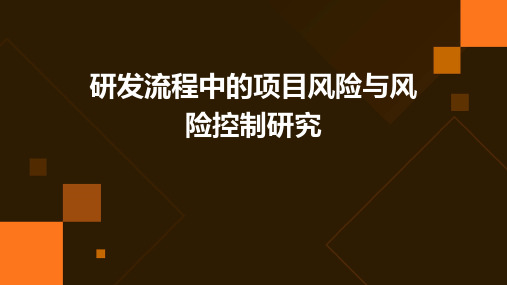 研发流程中的项目风险与风险控制研究