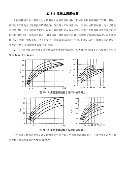 混泥土强度与温度地关系曲线