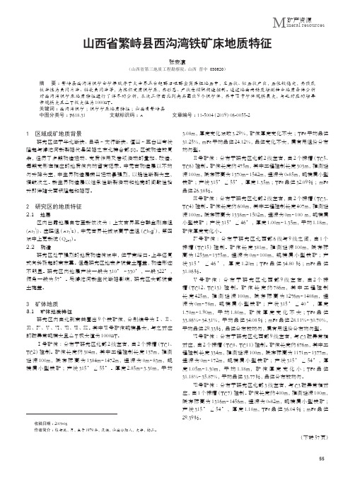 山西省繁峙县西沟湾铁矿床地质特征