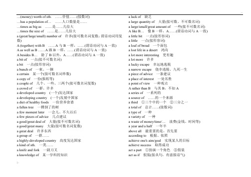 考研英语常用短语(打印版)