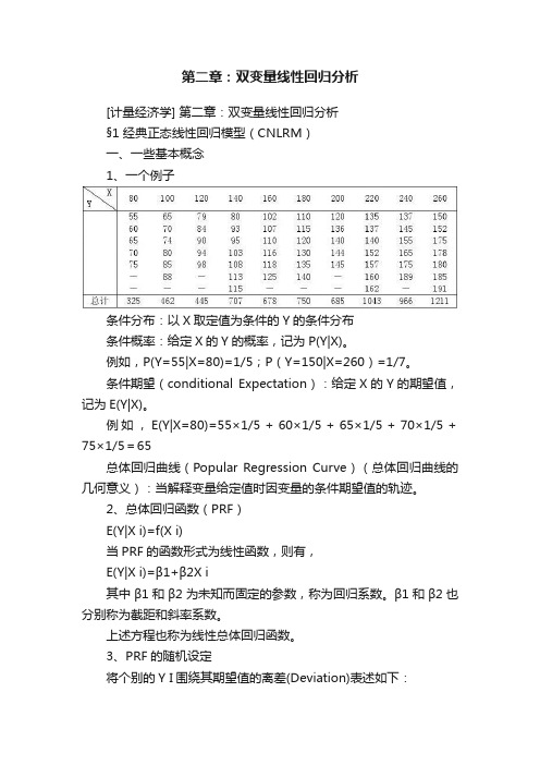 第二章：双变量线性回归分析