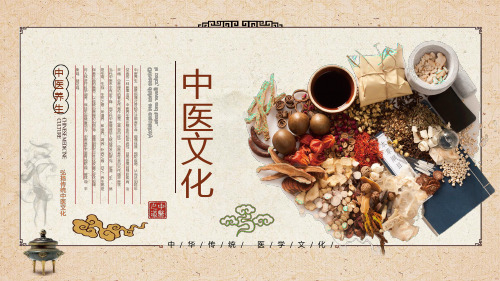 中医养生中医文化中药材PPT模板